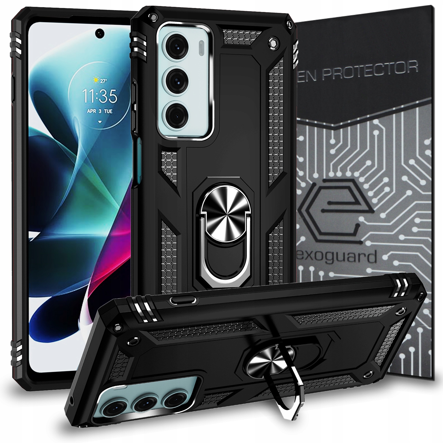 

Case Etui Pancerne+szkło do Motorola Moto G200 5G