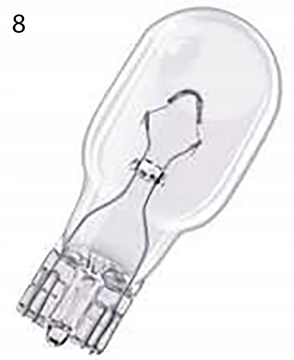 Żarówka Samochodowa Toshiba W16W W2,1X 9,5D 12V Luz
