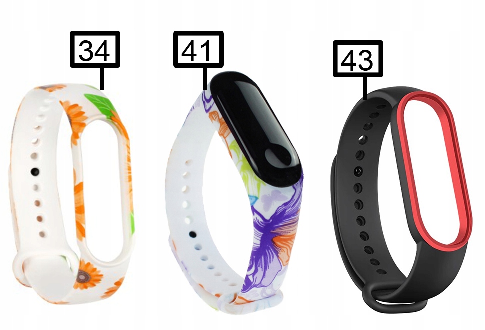 OPASKA ZAMIENNA kolory WZORY do XIAOMI MI BAND 5 6 Szerokość 20 mm
