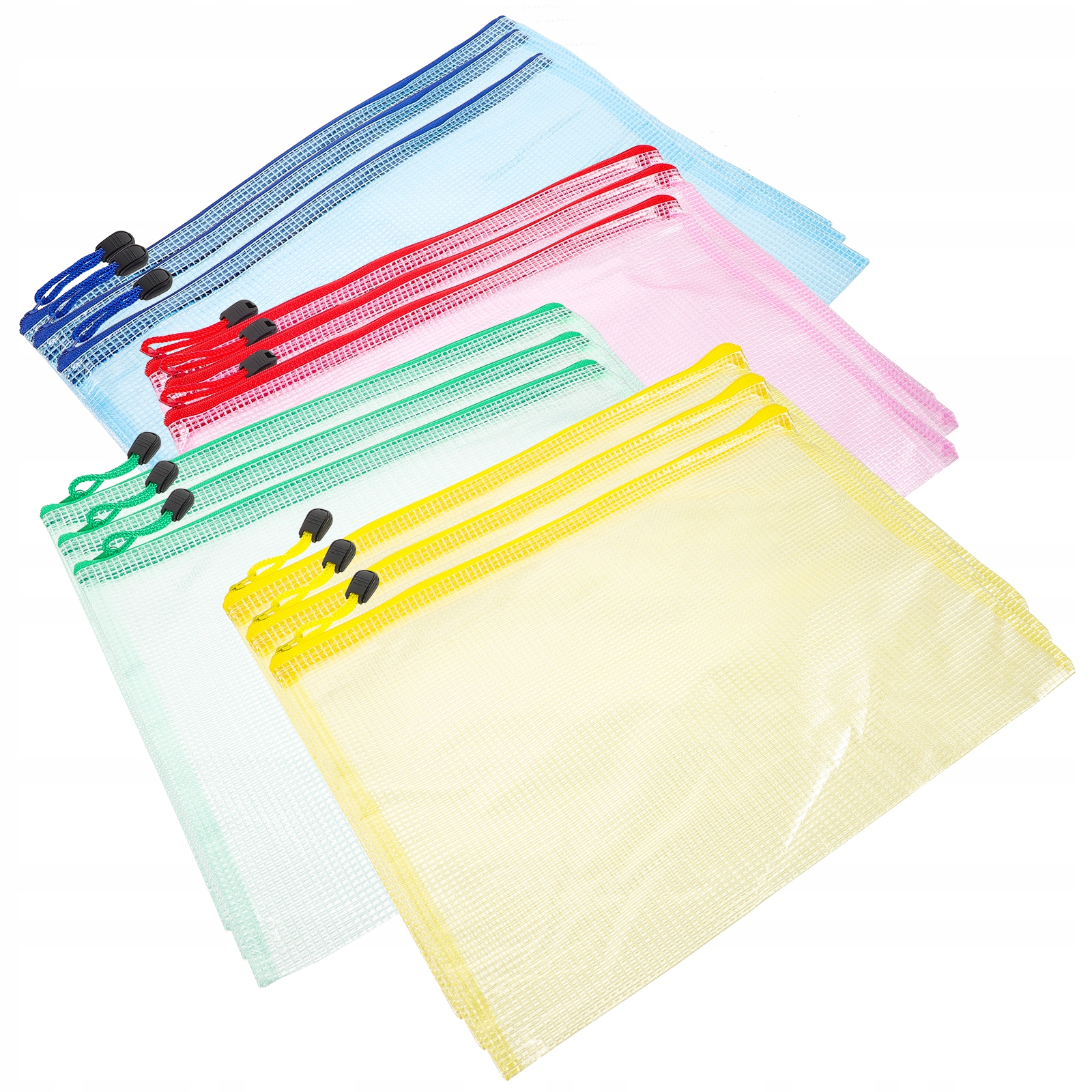 TOREBKA SKŁADAJĄCA PRZEZROCZYSTA A4 12 SZT