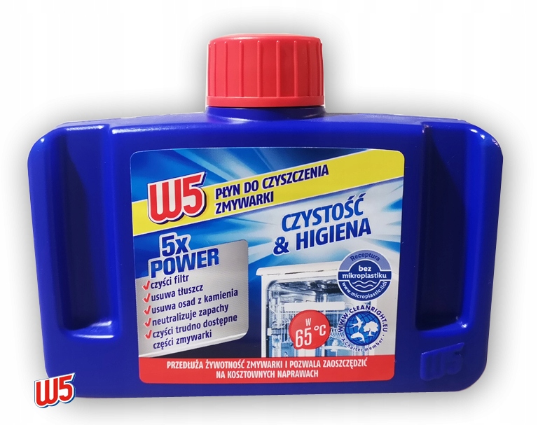 

Płyn Do Czyszczenia Zmywarki W5 250ml