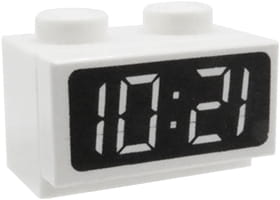 

Lego zegarek elektroniczny zegar budzik biały