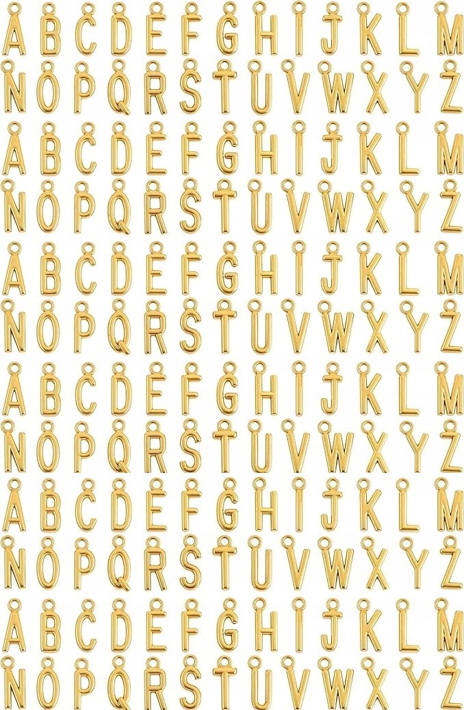 156 X Přívěsek S Písmeny A Mini Pro Náhrdelníky, Náramky, Šperky Typu Diy