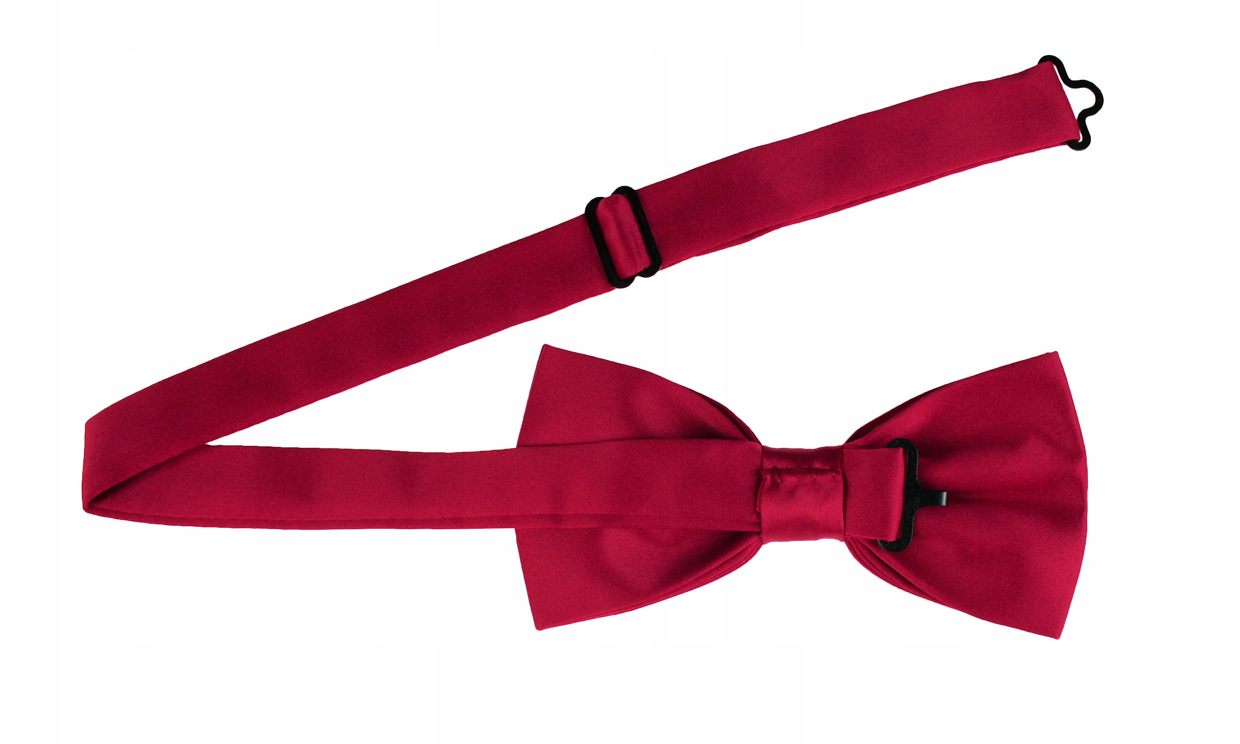 MUCHA MUSZKA MĘSKA JEDNOKOLOROWA GŁADKA MALINOWA Marka Tissino