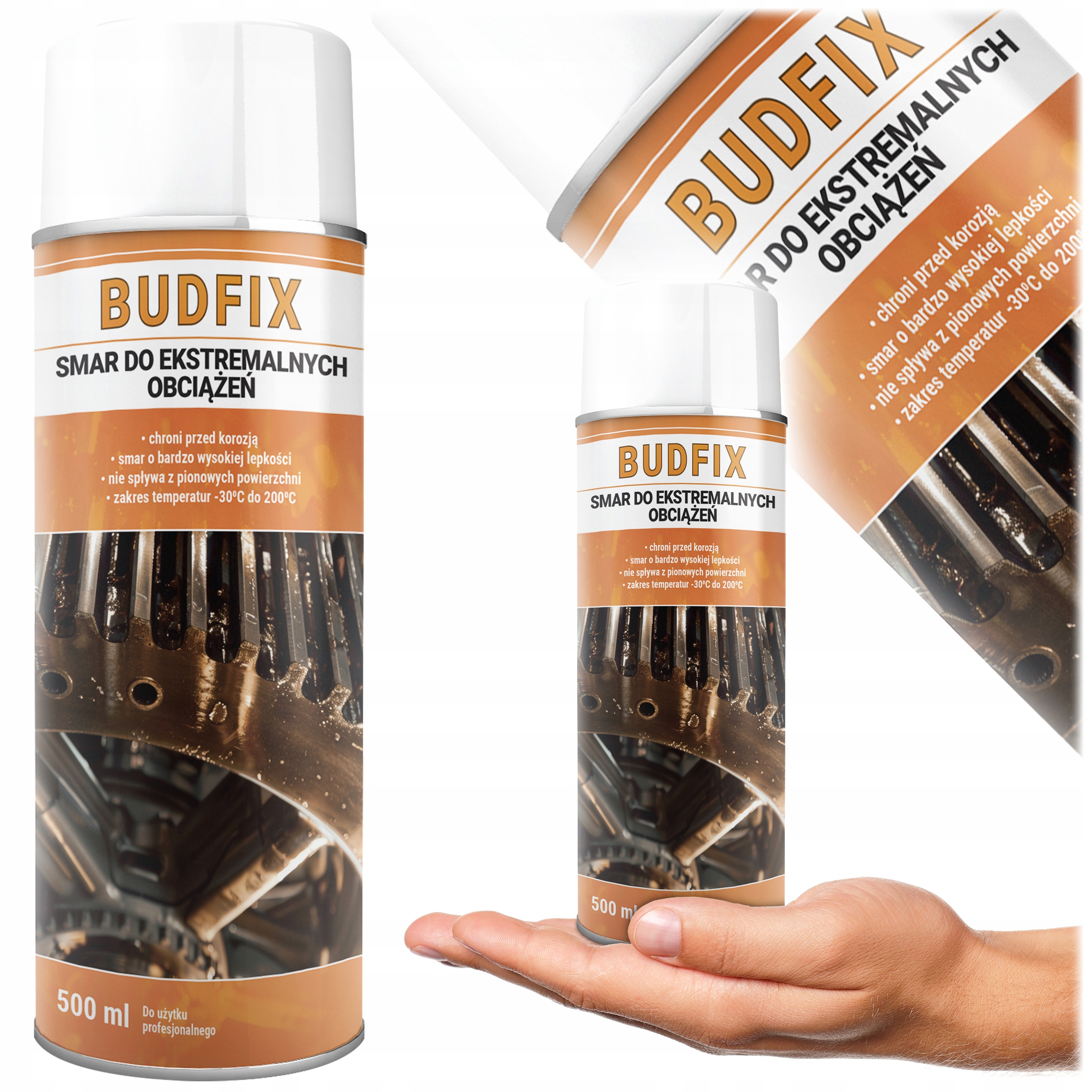 Smar Do Łańcucha Lin Ekstremalne Obciążenie Brama Wózek Widłowy Winda 500ml