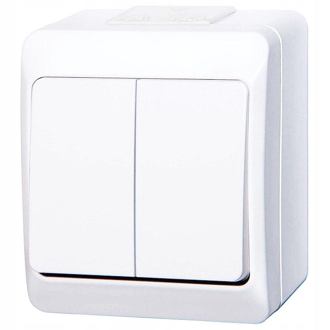 

Łącznik Podwójny Elektro-Plast Hermes 032/3 Biały