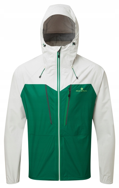Kurtka Sportowa do Biegania Ronhill S Męska Tech Fortify Jacket Biało-Ziel.