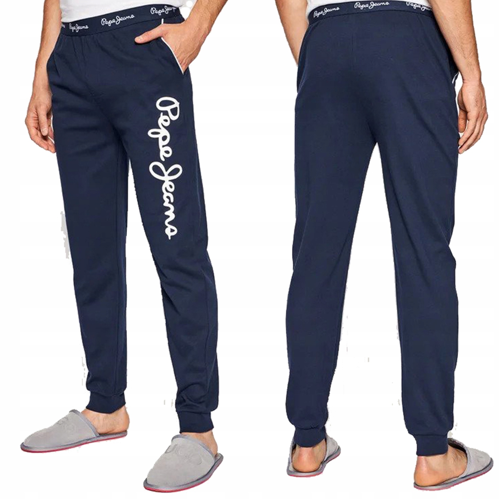 Pánské pyžamové teplákovka Pepe Jeans námořnická modrá PMU10660-591 M