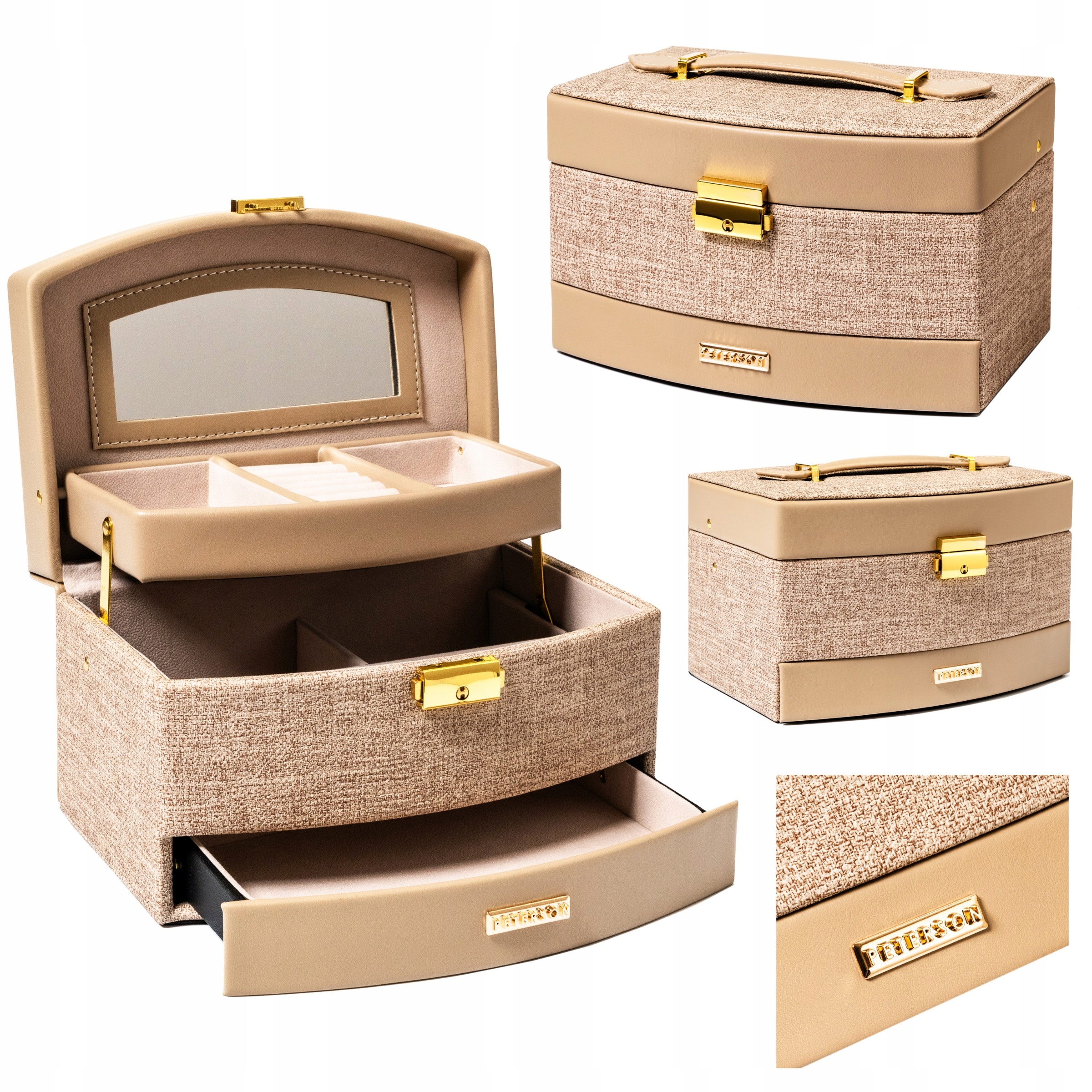 Peterson elegantní krabička na kufřík na šperky Dárek Na Svátek Matek