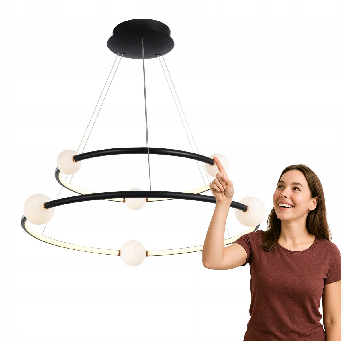 Závěsná lampa Lausanne PND-20112035-2A-BL Italux