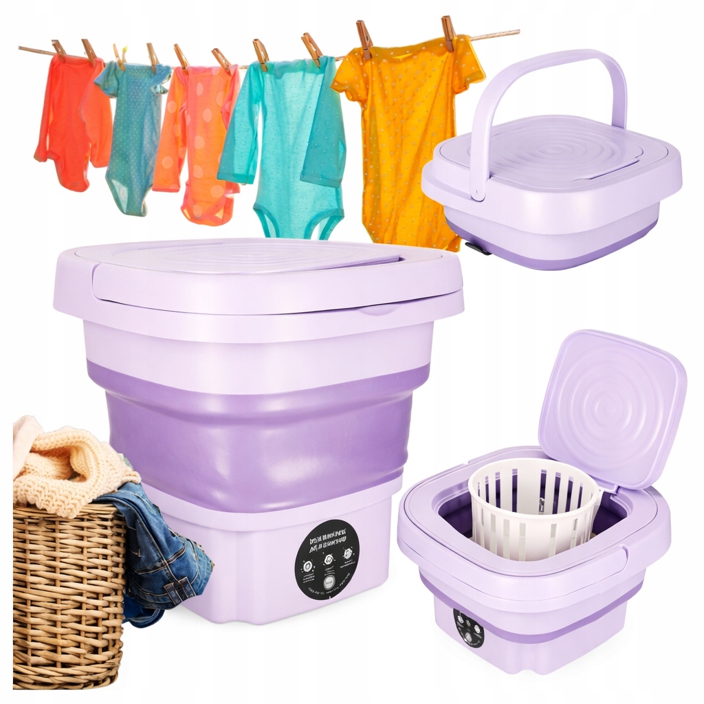 Pralka Podróżna Wolnostojąca Składana Turystyczna Automatyczna Kempingowa