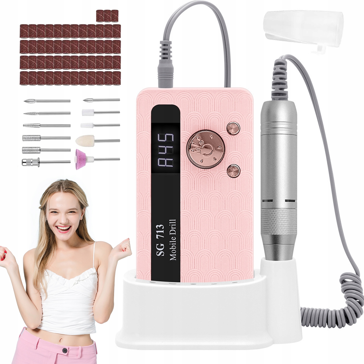 Bruska 36 W Se Sadou Fréz 45000RPM Usb Tichá