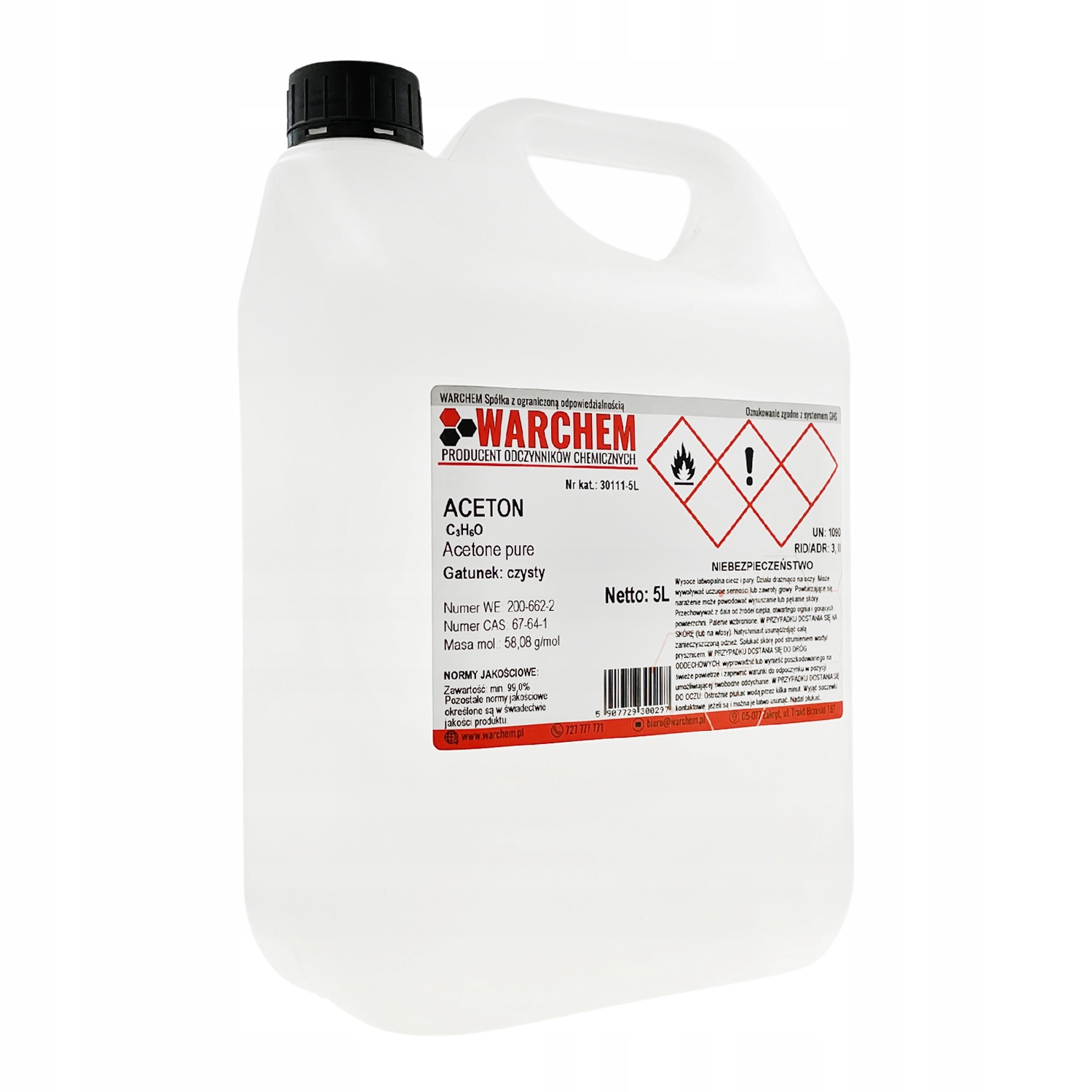 Aceton czysty 5L