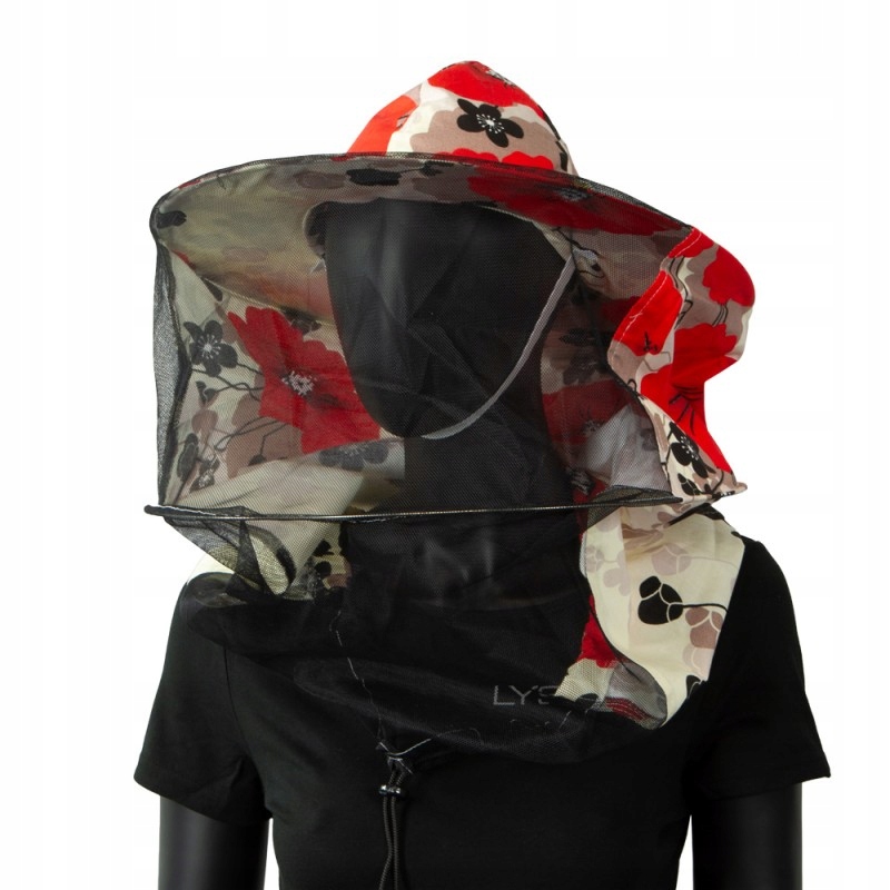 

Kapelusz pszczelarski z kwiatami (bawełna +płótno)