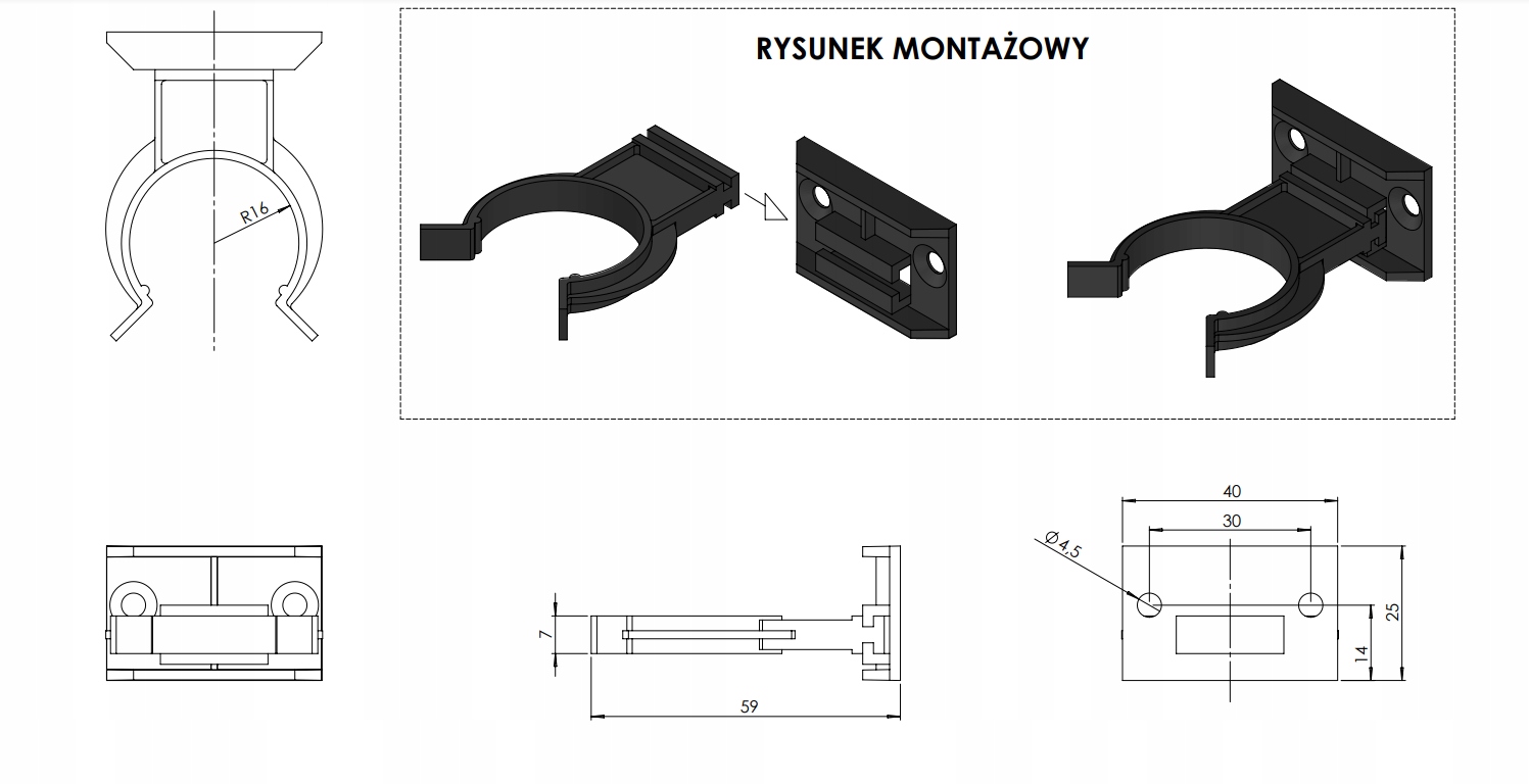 KLIP DO COKOŁU STOPKA NÓZKA MULTILEG MULTI LEG 450 Kod producenta GS