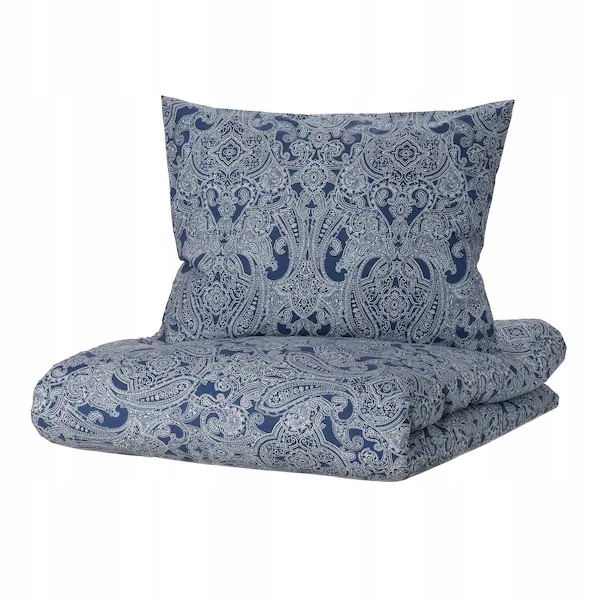 

Ikea Jattevallmo komplet pościel 150x200 Granatowy