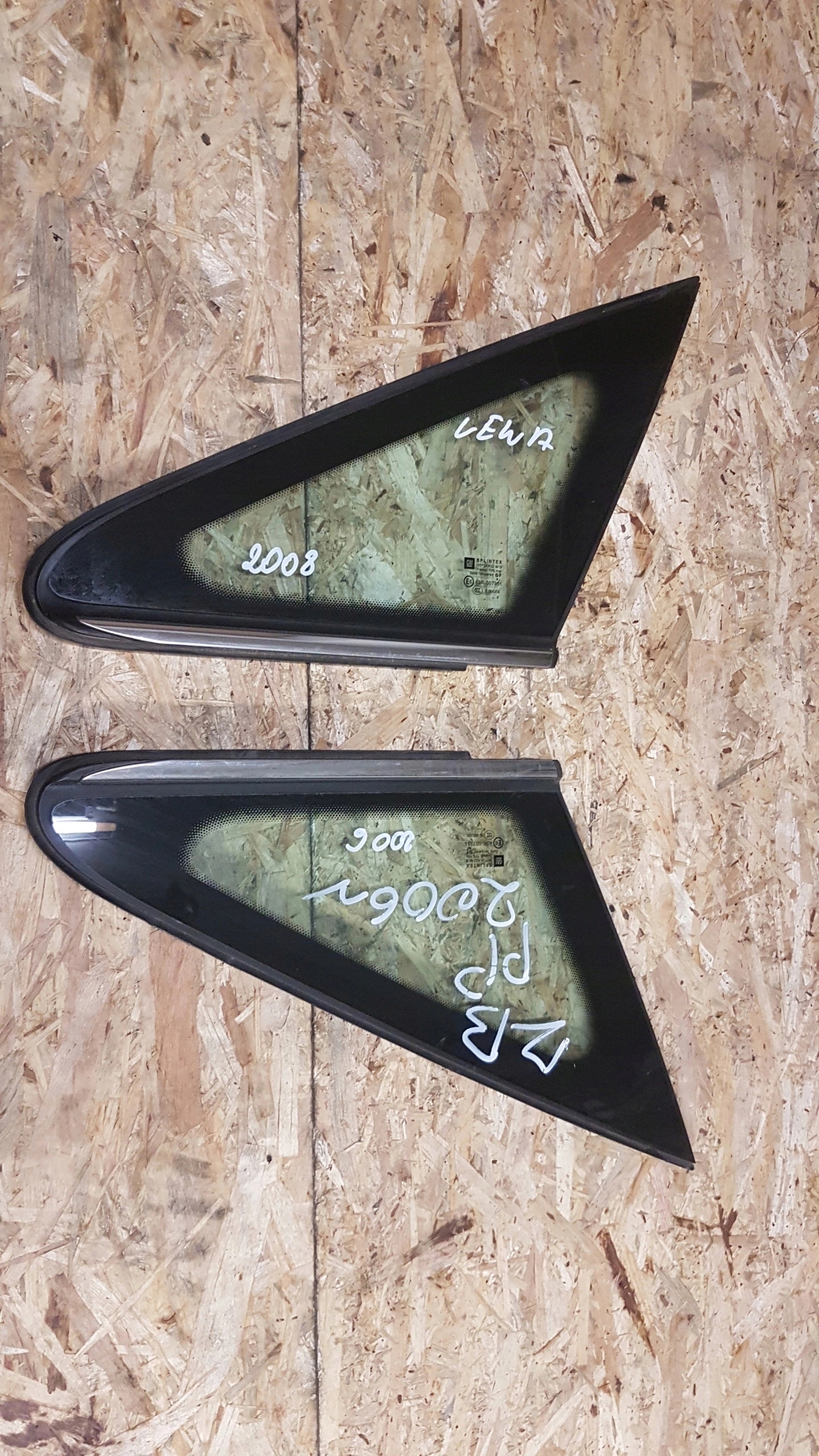 window bodywork ZAFIRA B CHROM left