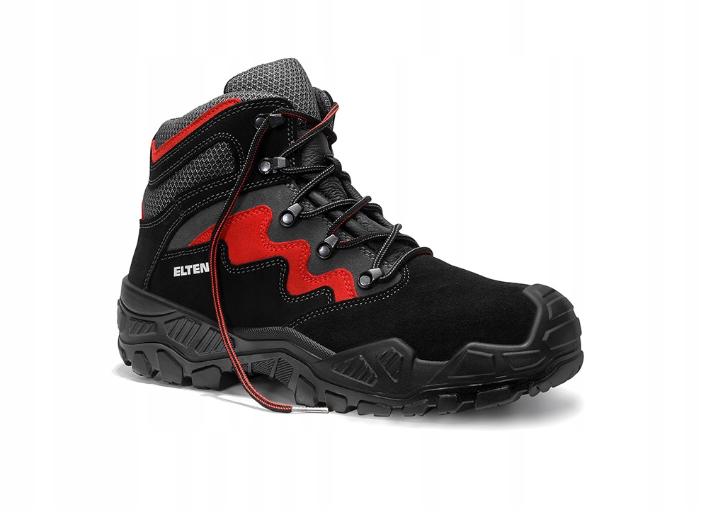 Ochranné boty Mick black-red Mid Esd S3S