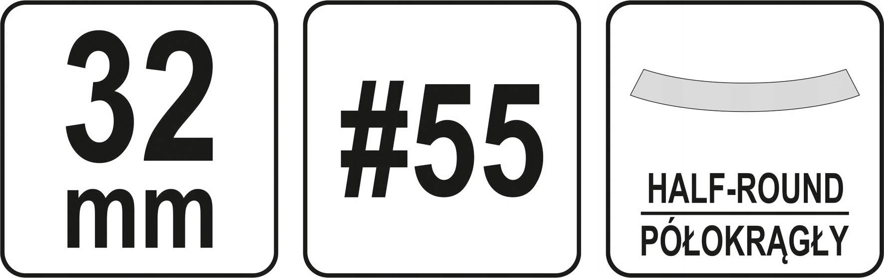 PÓŁOKRĄGŁE DŁUTO DO DREWNA 32MM Zastosowanie do drewna