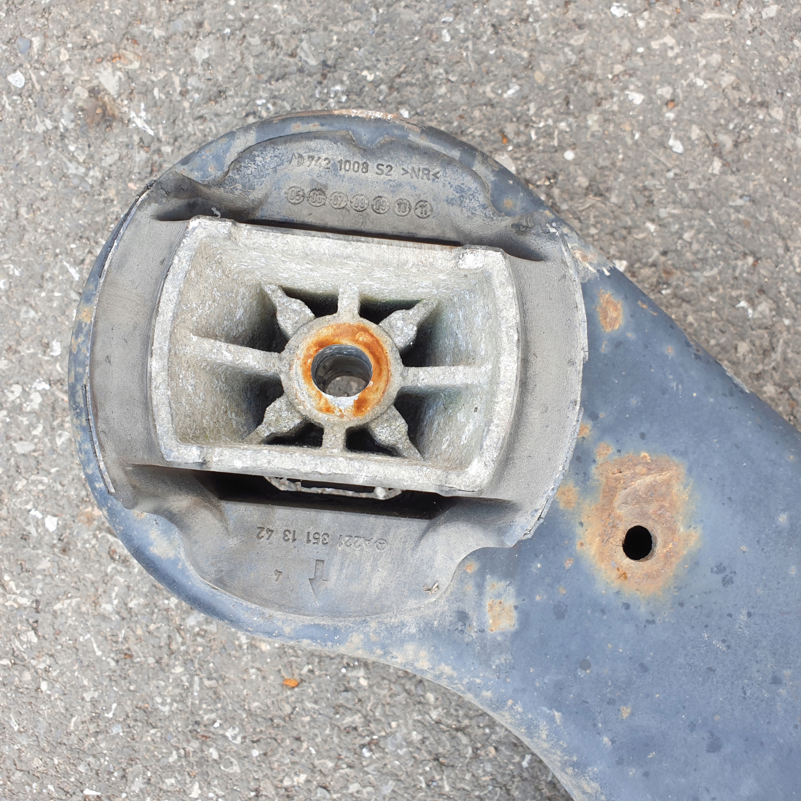 subframe axle beam axle beam springing rear MERCEDES W221 S klasa OE