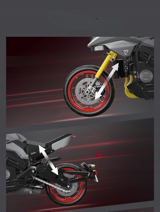 CADA KLOCKI SUZUKI KATANA MOTOR MOTOCYKL SAMURAJ 1104 EL. NA PREZENT Bohater brak