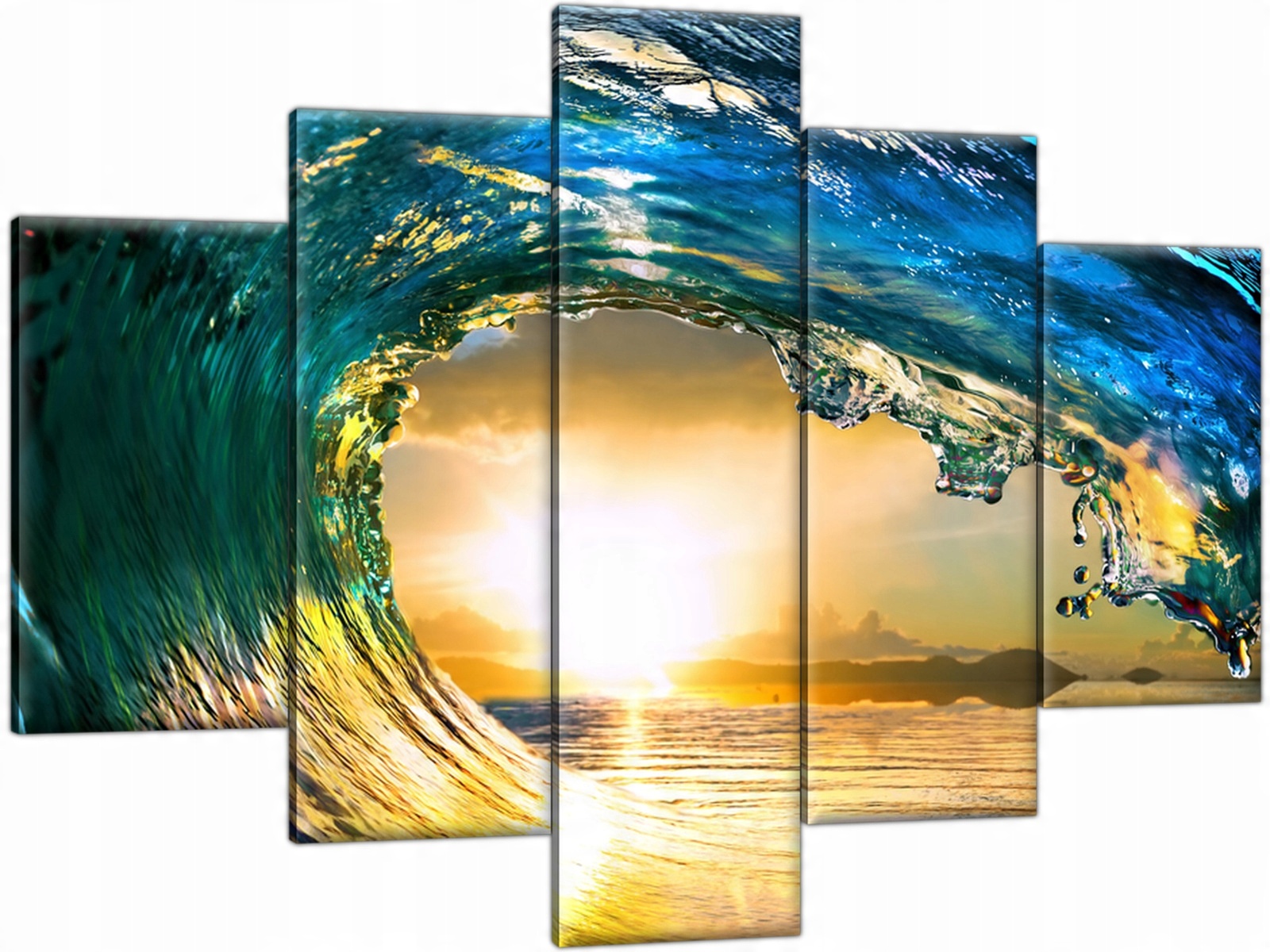 

Obraz Zachód Słońca Ocean 150x105 Fala Wakacje