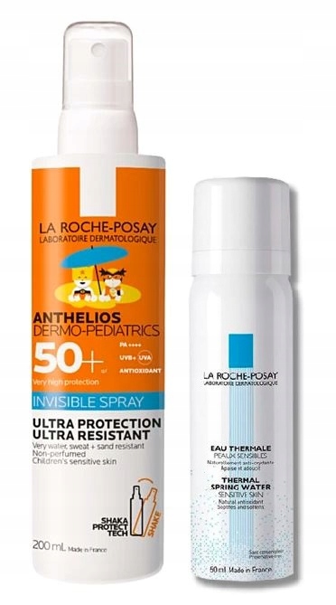 LA ROCHE-POSAY Anthelios niewidoczny SPRAY SPF 50+ dla dzieci na Słońce