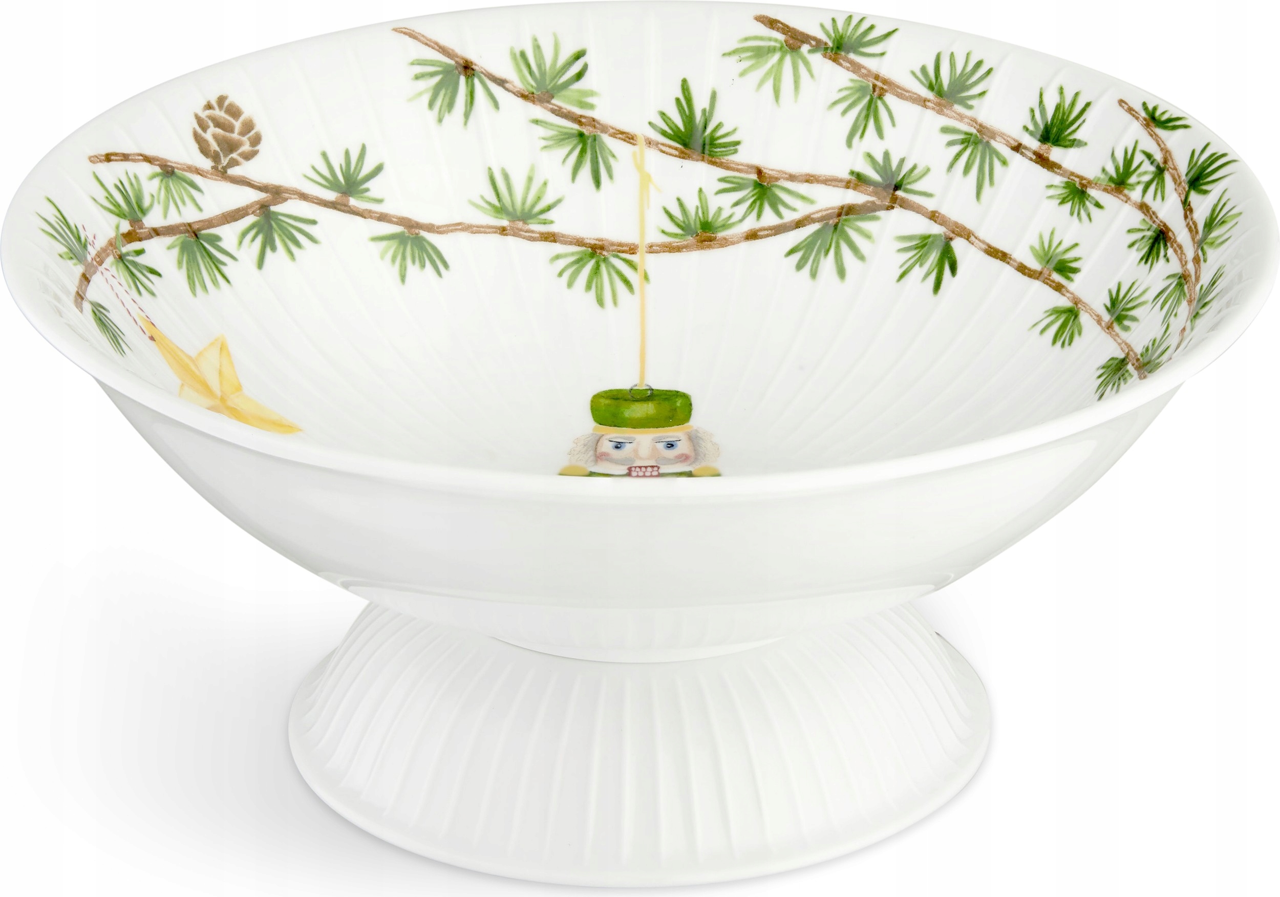 Kähler Hammershøi Christmas Vianočná miska na nôžku 23 cm Biela