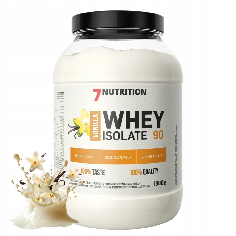7NUTRITION Whey Isolate 90 1000 g Proteinový Izolát S Vysokým Obsahem Bílkovin Doplněk Stravy