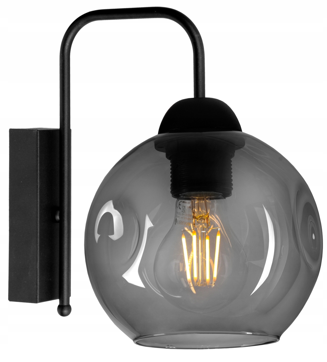

Nowoczesna Szklana Lampa Ścienna Kinkiet Kula Led