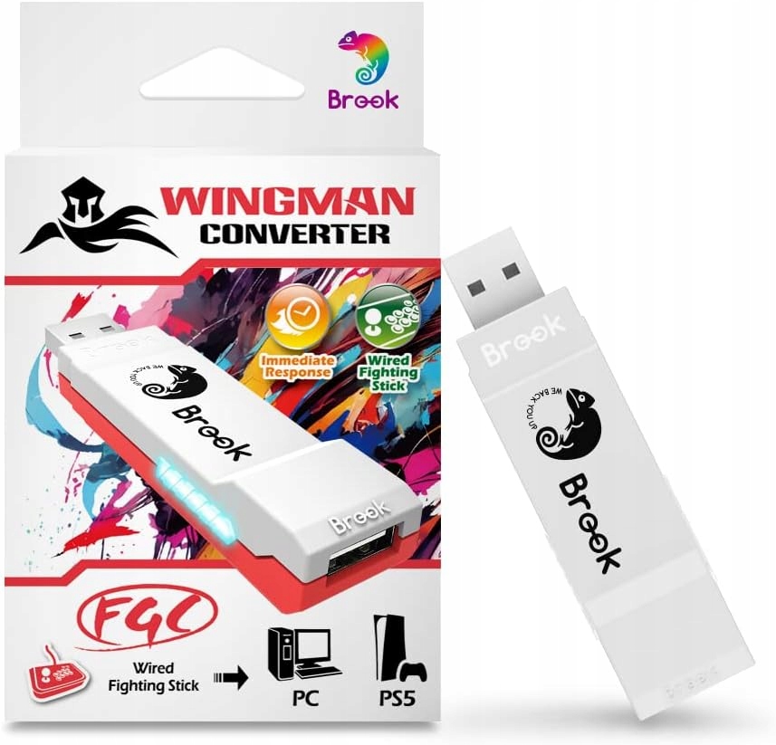 Brook Wingman FGC Converter - konwerter|ARCADE STICK|HITBOX|dla PS5/PS4/PC|