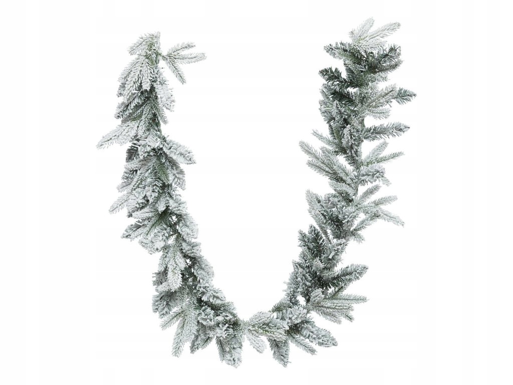 Girlanda ze zasněžených větví vánočního stromku, 180 cm