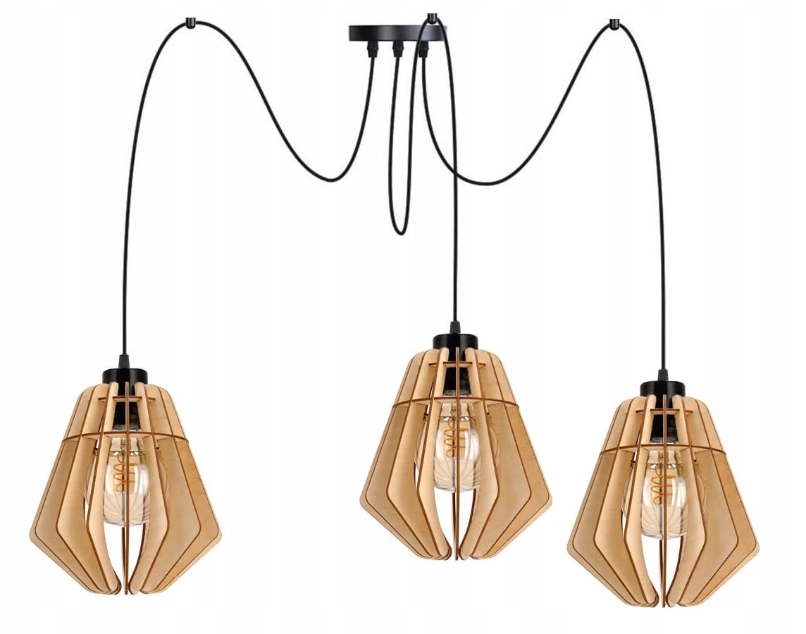 závěsné stropní svítidlo Zwis Loft stínidlo 3xE27 Pavouk