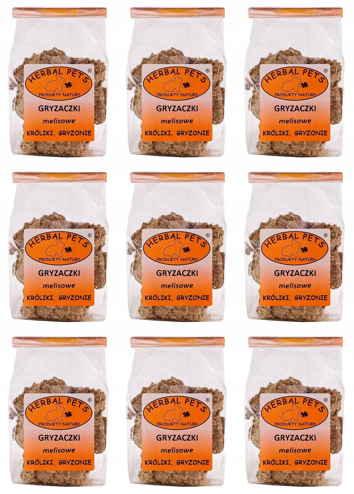 Herbal Pets Meduňkové kousátka pro hlodavce 9x140 g