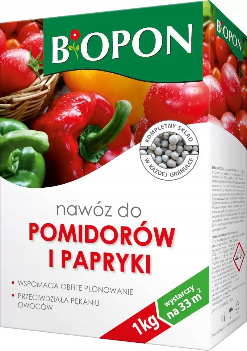

Biopon Nawóz do pomidorów i papryki obfite plonowy