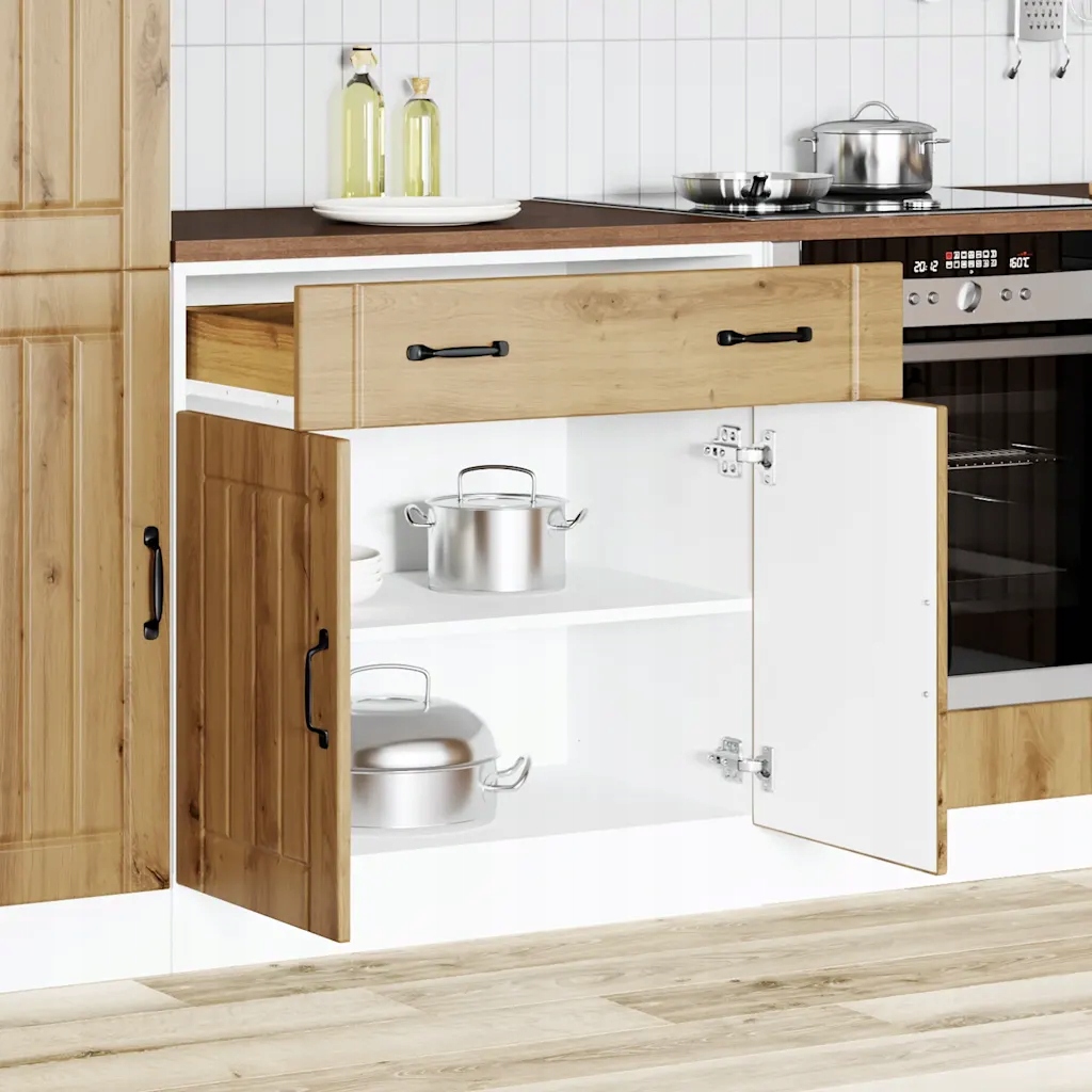 vidaXL Kuchyňská spodní skříňka "Lucca" Artisan Oak kompozitní dřevo