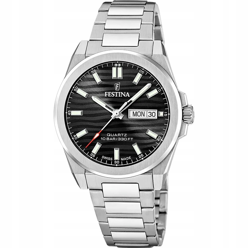 Pánské Hodinky Festina F20073-5 stříbrný náramek