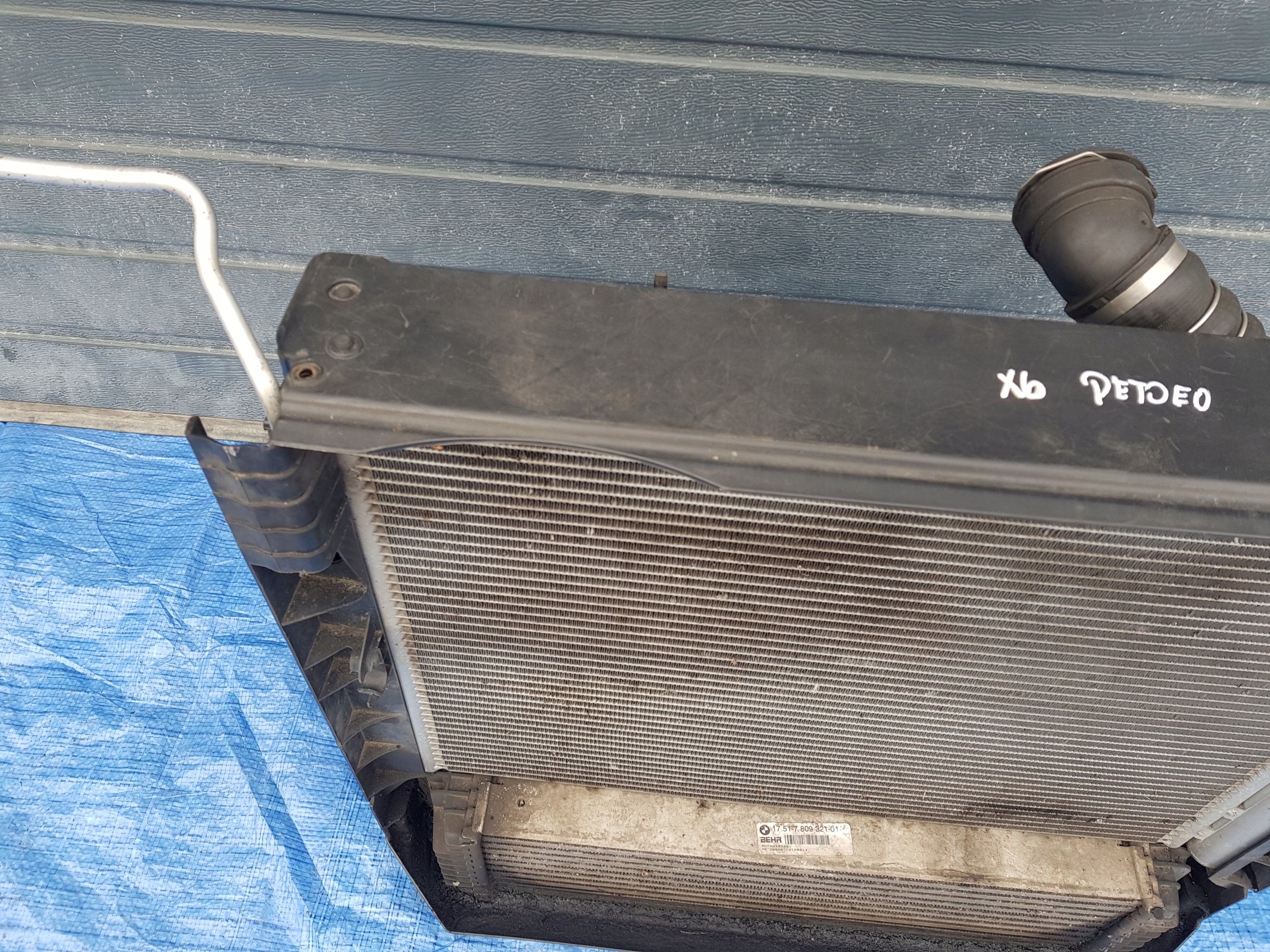 KOMPLET hladnjaci vode KLIMY BMW X6 E71 X5 E70 3.0 D 7809321