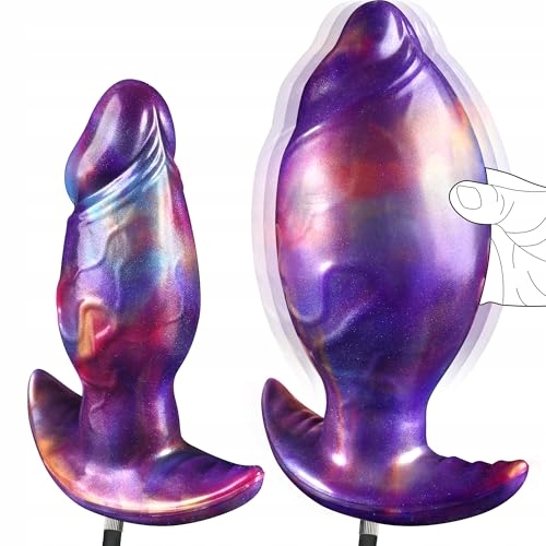 XXL INFLATABLE SILIKONOWY ANAL PLUG Z POMPKĄ DLA MĘŻCZYZN I KOBIET — miniatura 7