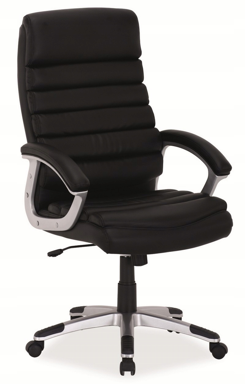 

fotel obrotowy Q-087 czarny z ekoskóry
