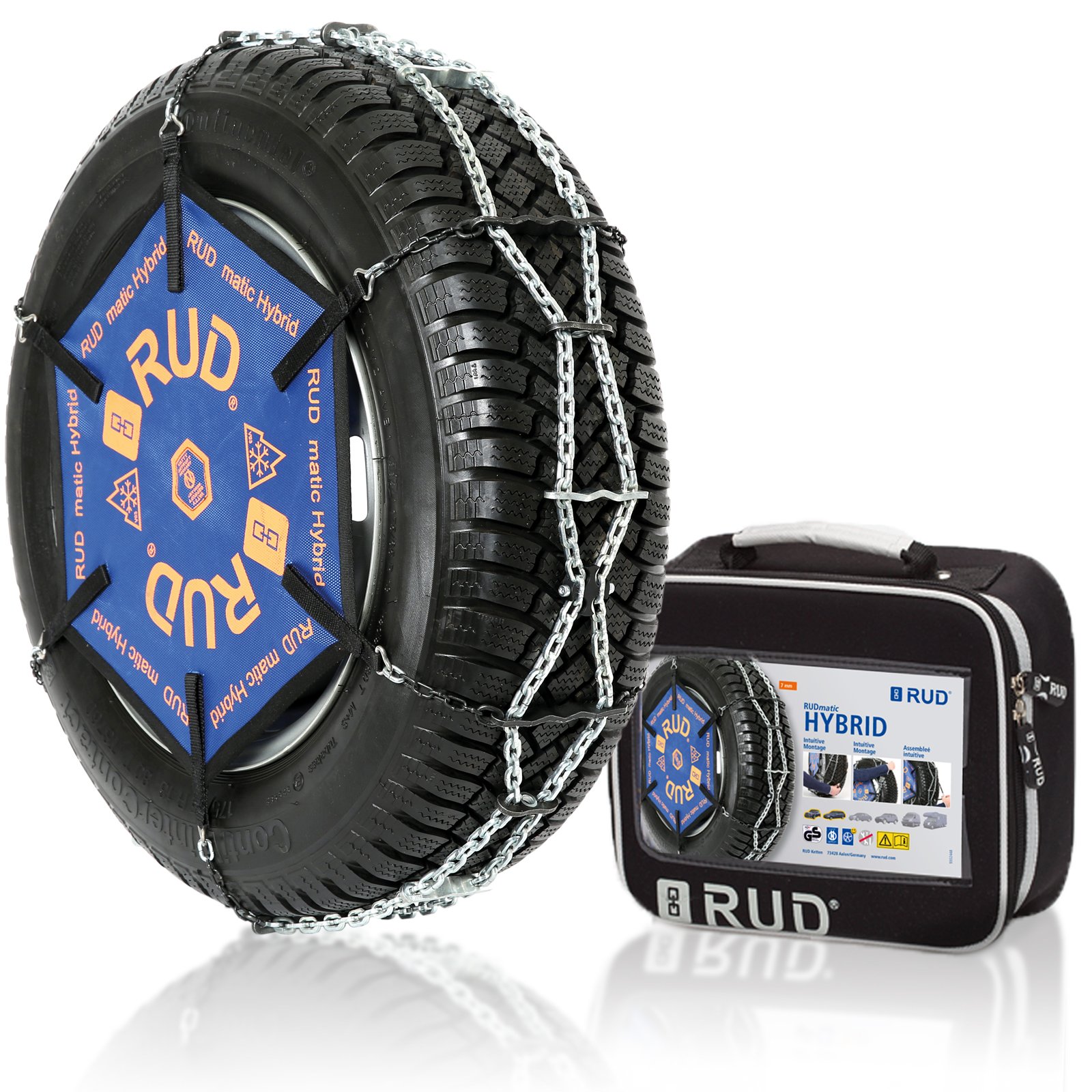 Snehové Reťaze Rud Rudmatic Hybrid H108 225/60-14 Hĺbka 7 MM