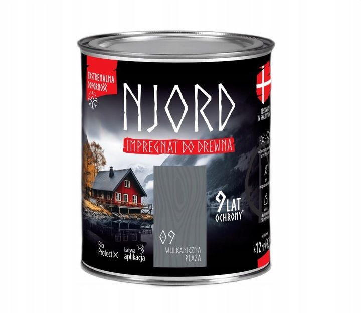 Njord Impregnat do elewacji drewnianych 5 l Wulkaniczna Plaża