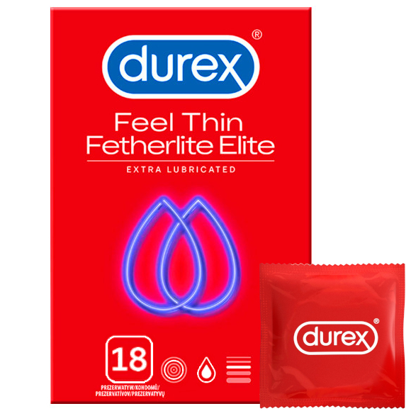 

Prezerwatywy Durex Fetherlite Elite cienkie 18 szt