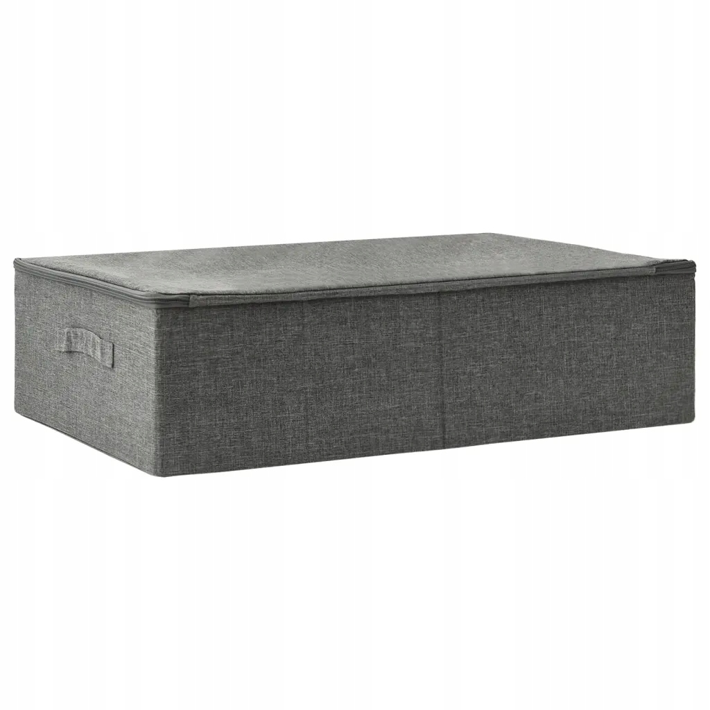 Skládací úložný box s rukojetí, antracitový, 70 x 40 x 18 cm