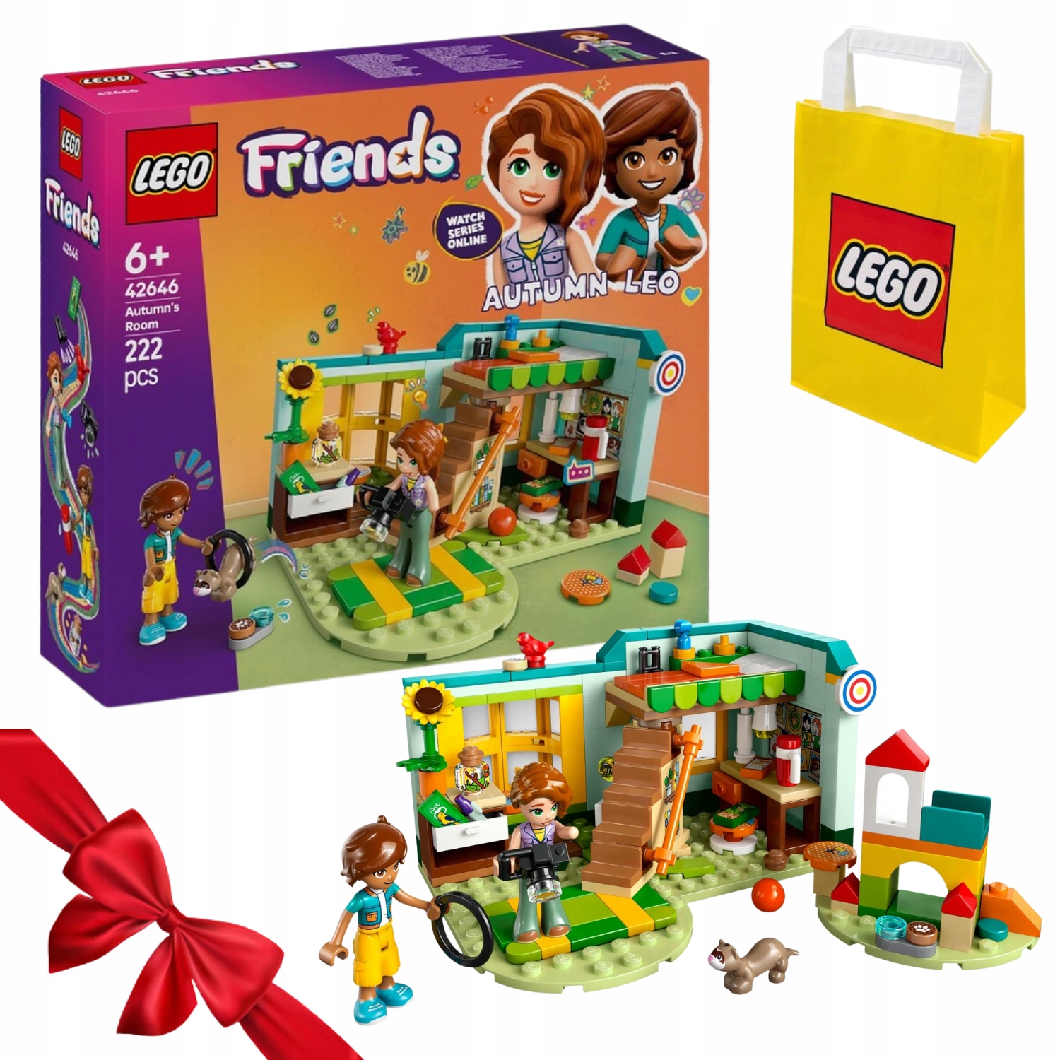 Lego Friends 42646 Pokój Autumn Leo Ptak Fretka Słonecznik Plac Zabaw