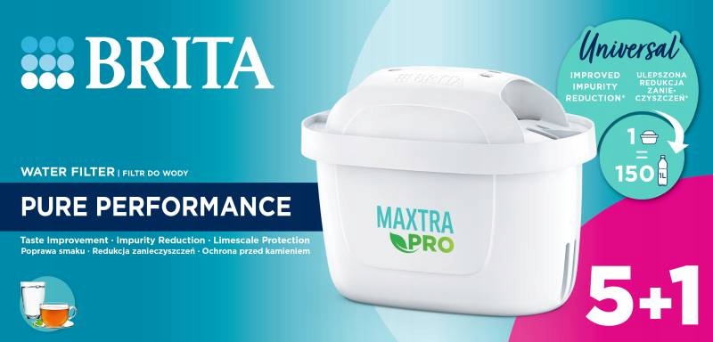 Filtr Brita MAXTRA PRO Pure Performance - 6 sztuk Model Maxtra PRO Pure Performance