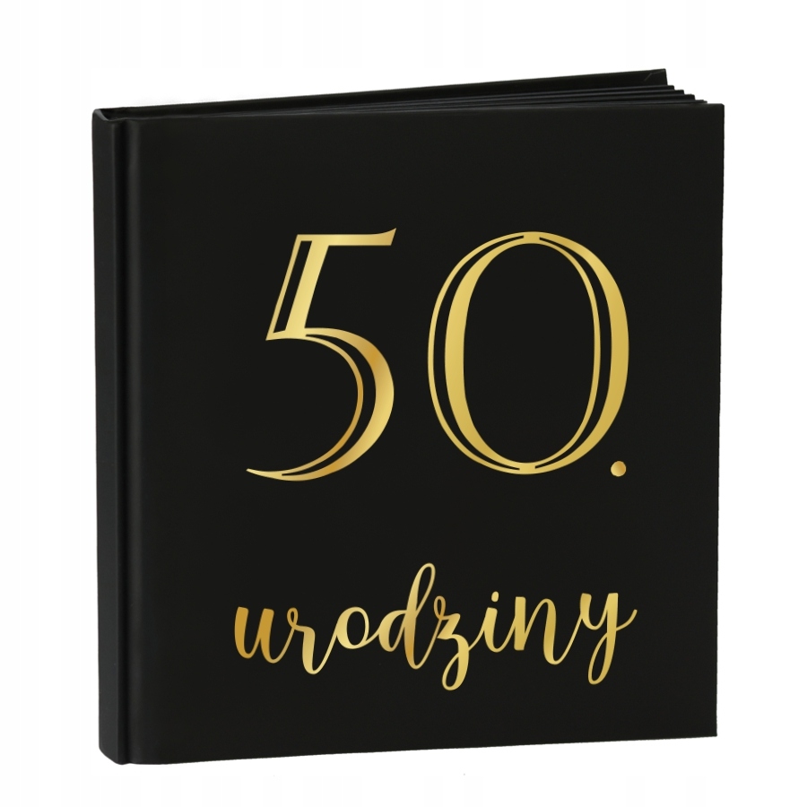 Czarny Album Na 50 Urodziny I Zdjęcia Wklejane Instax Polaroid Fotobudka