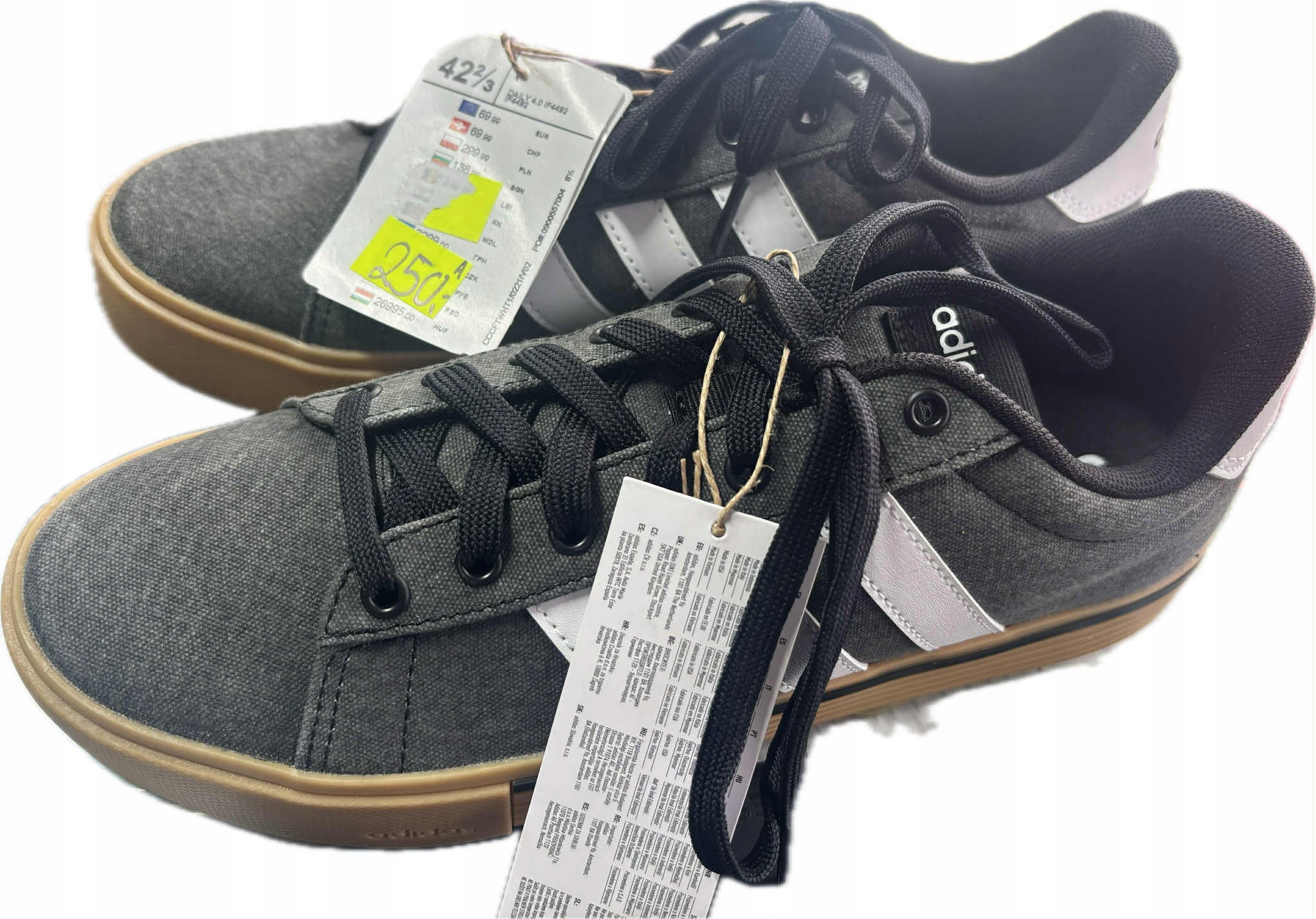 Pánské Boty Adidas Daily 4.0 JH6921 vel. 42 2/3 Tmavě Šedé!