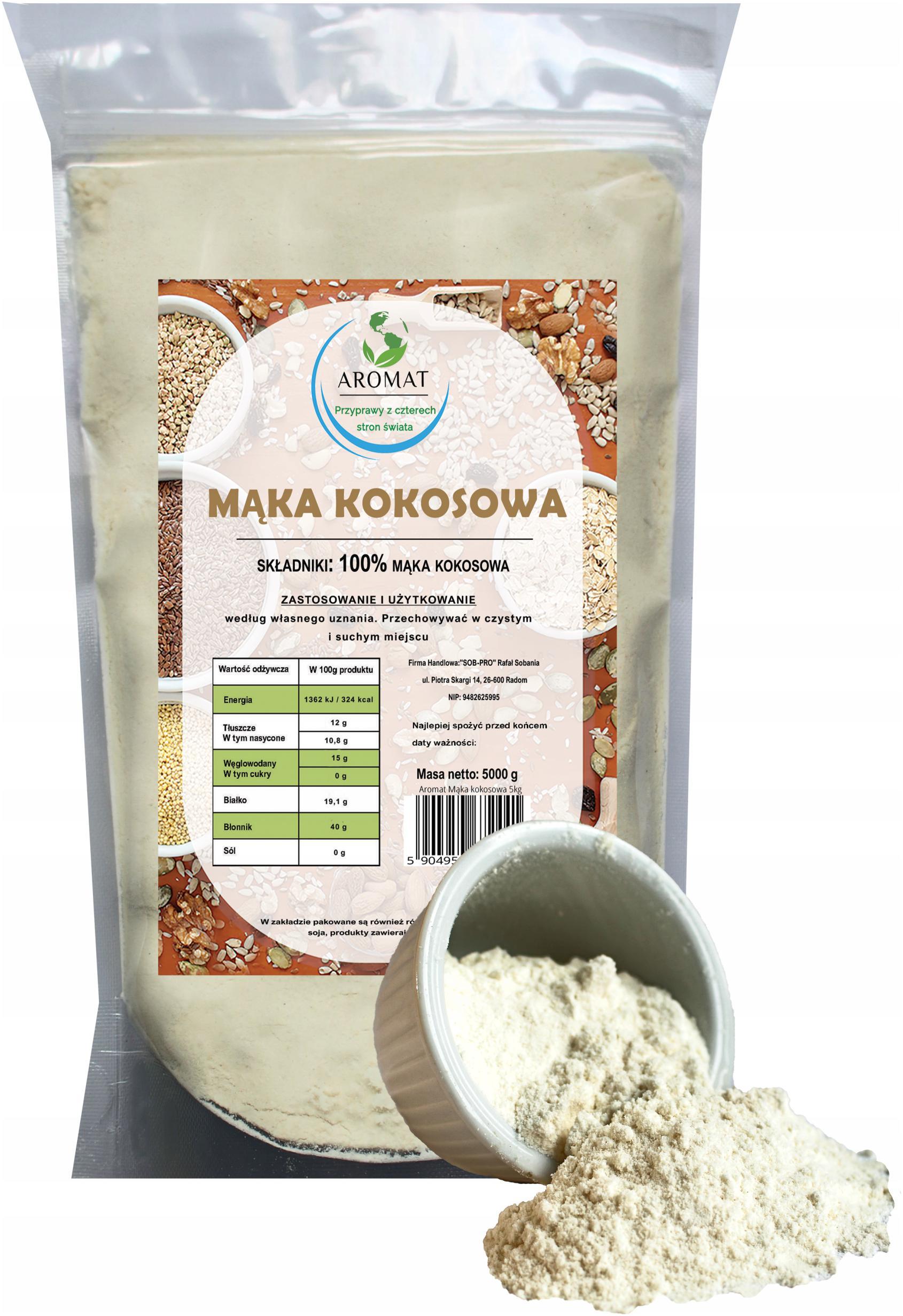 Levně Kokosová Mouka 5 Kg, Vysoká Kvalita, Přírodní Aromat