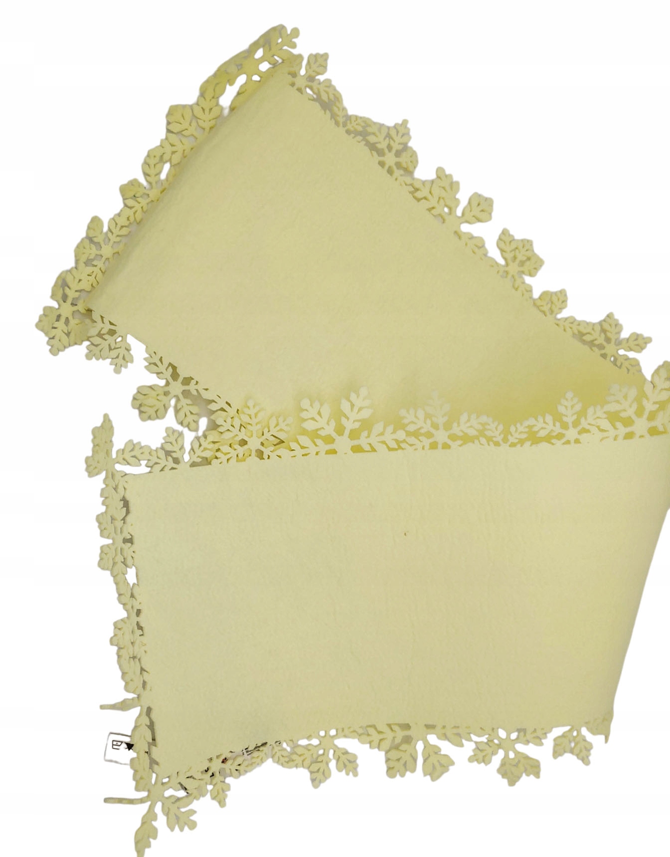 

Świateczny Bieżnik Obrus Na Stół 30x100cm Kremowy